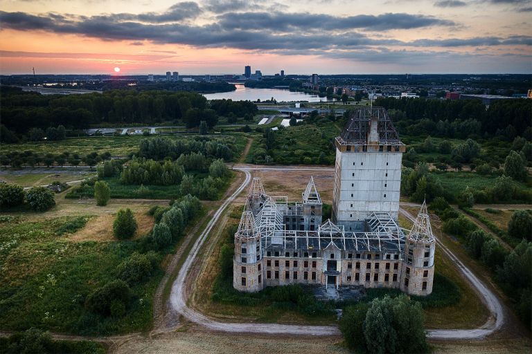 Almere Castle from my drone during sunset