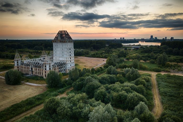 Almere Castle from my drone during sunset