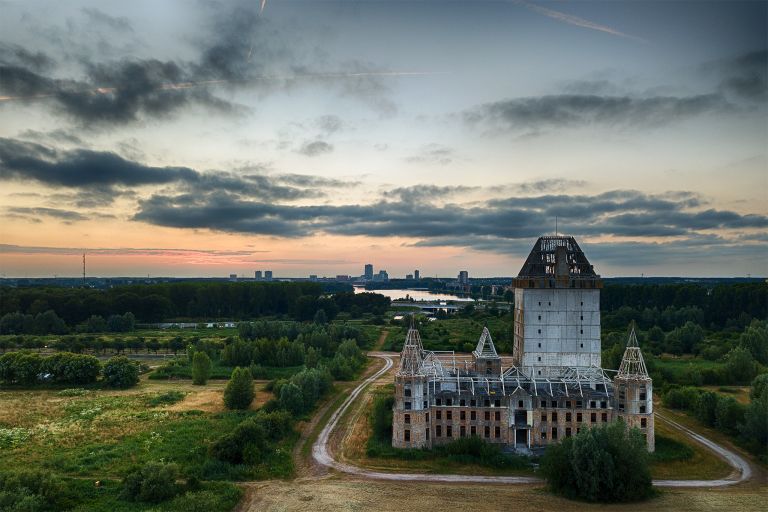 Almere Castle from my drone during sunset