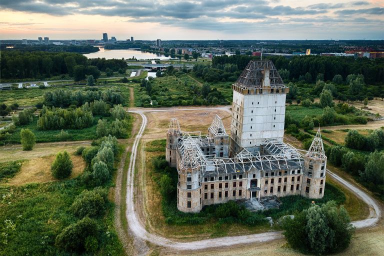 Almere Castle from my drone during sunset