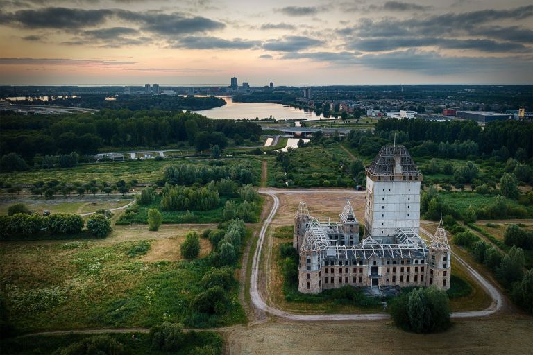 Almere Castle from my drone during sunset