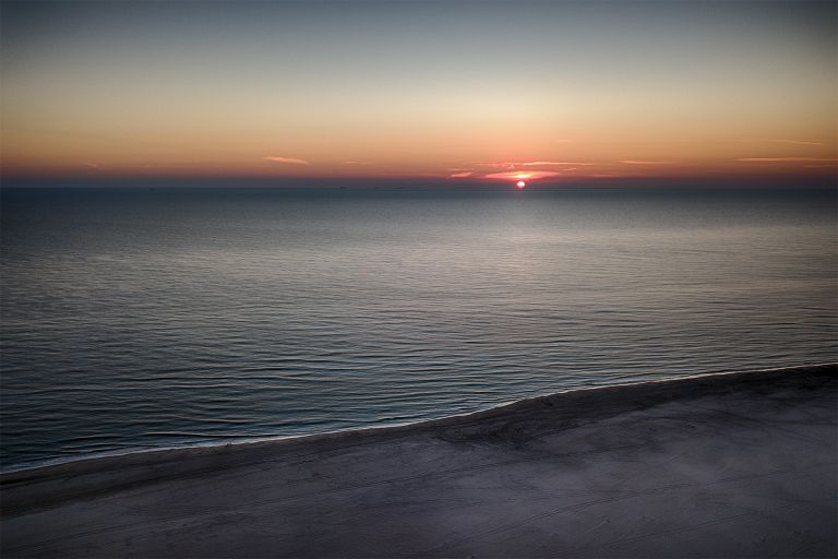 Drone sunset at Hargen aan zee