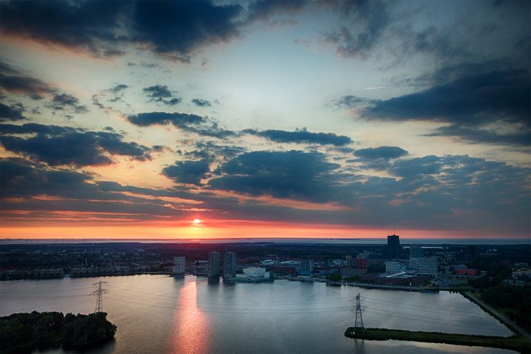 Lake Weerwater during sunset