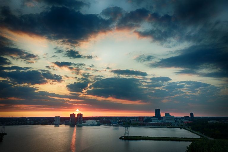 Lake Weerwater during sunset