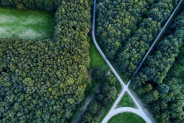 Roads crossing from my drone