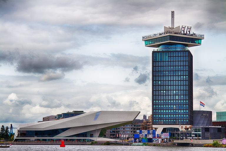 EYE film museum and A'DAM Toren