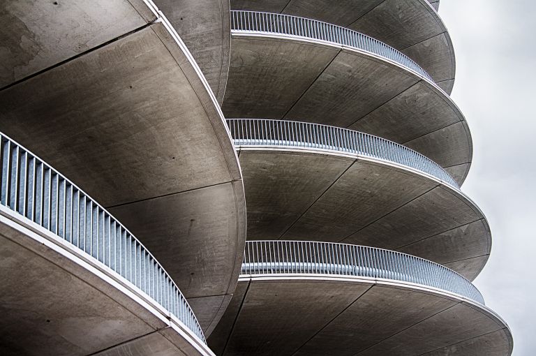 RAI parking garage entrance