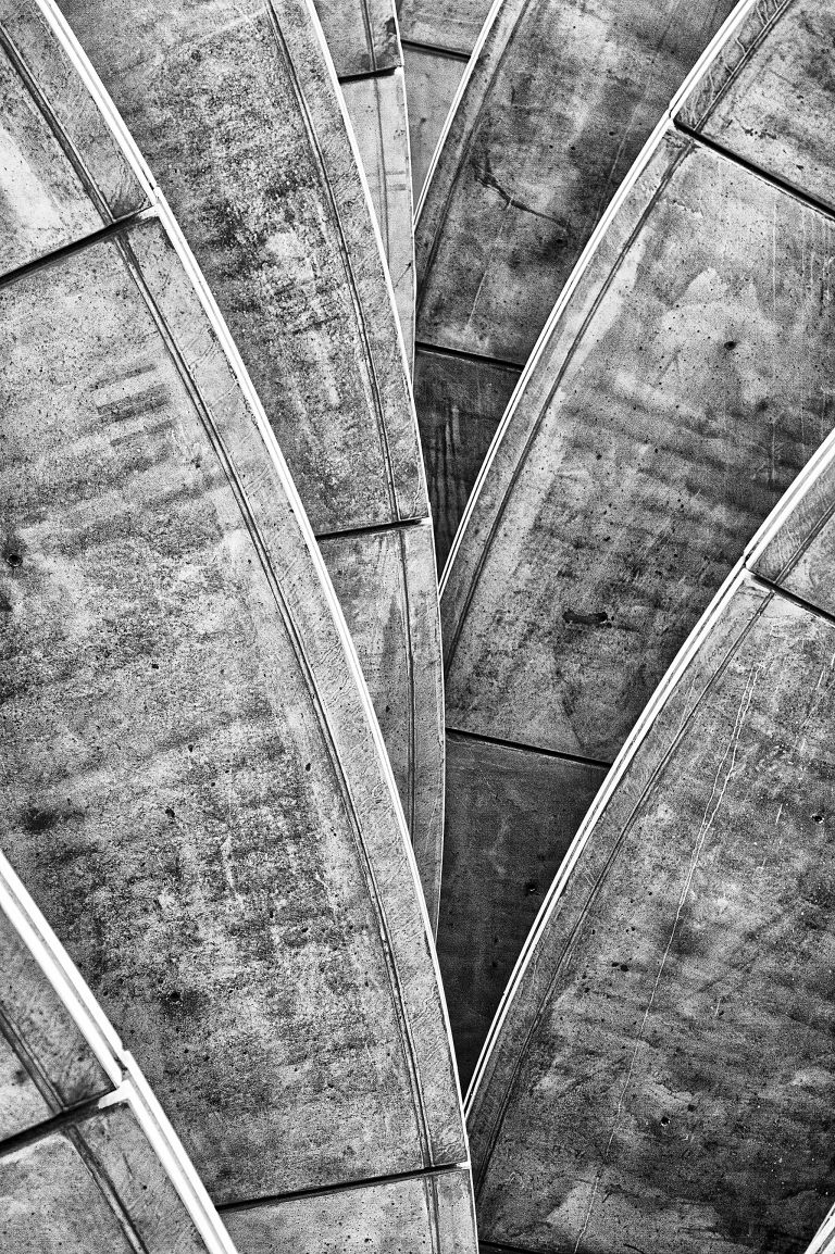 Structure and patterns on parking garage