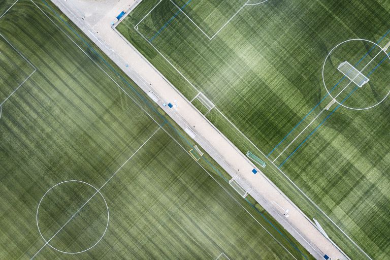 Football training pitches from my drone