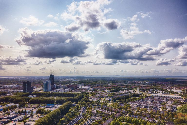 Almere city centre and Waterwijk from my drone