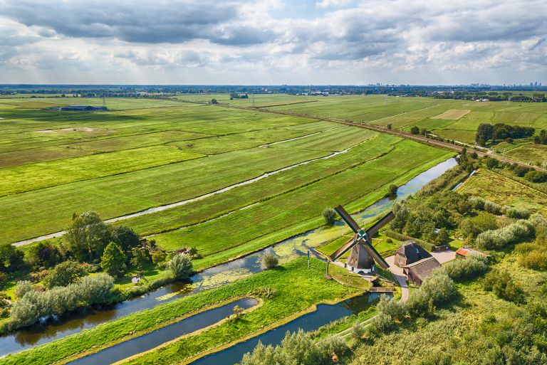 Molen de Onrust near Weesp