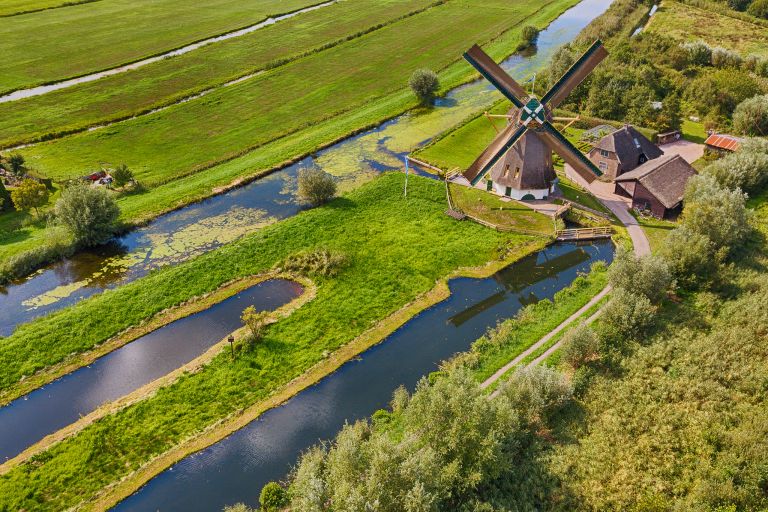 Drone picture of Windmilll de Onrust