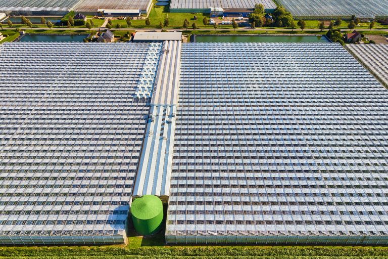 Glasshouses from the air