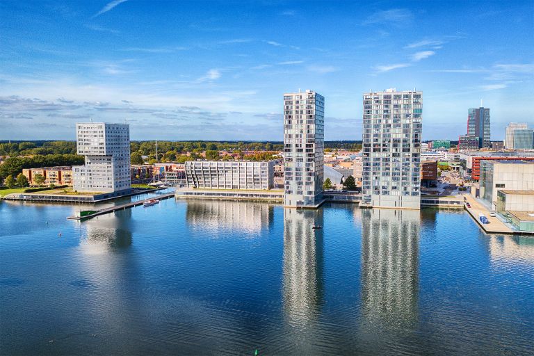 Architecture in Almere by drone