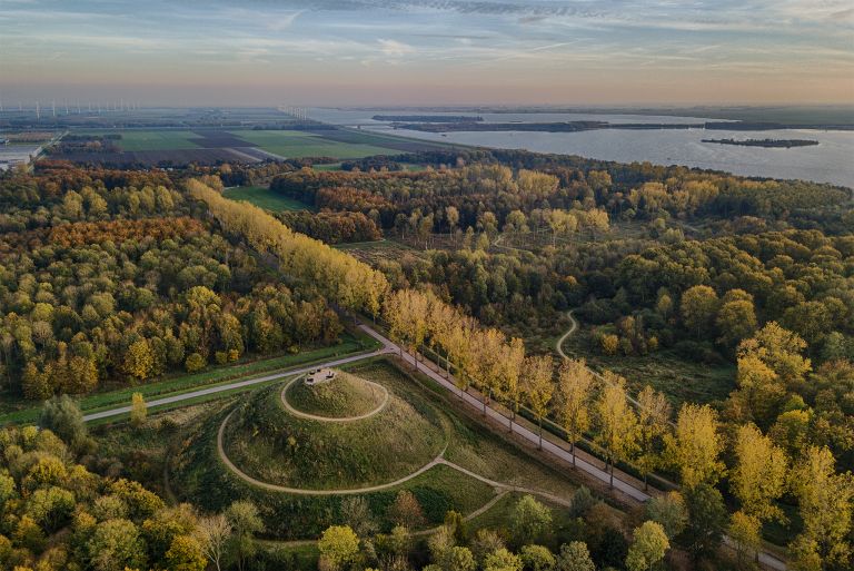 Almere-Boven surrounded by autumn trees