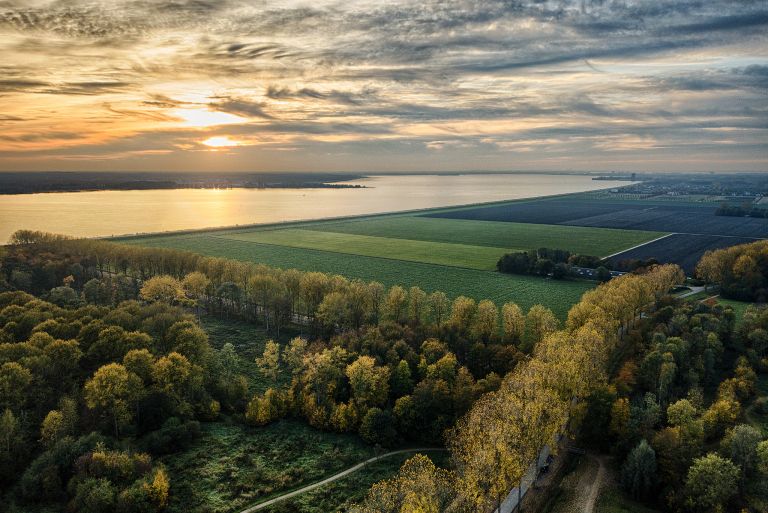 Autumn sunset from my drone