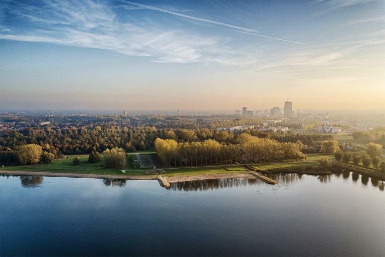 Noorderplassen beach in autumn