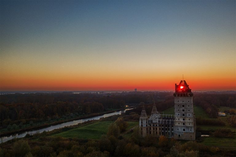 Almere Castle from my drone during sunset