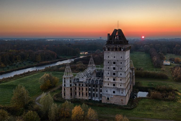 Almere Castle from my drone during sunset