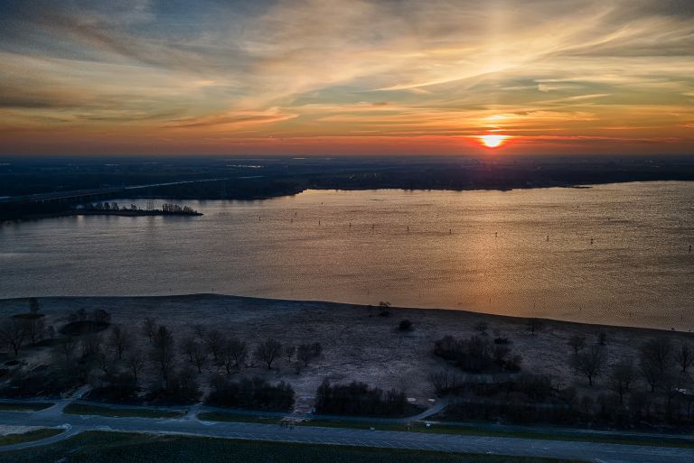 Cold sunset from my drone