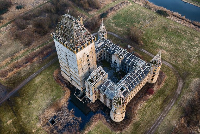 Almere Castle from my drone during sunset