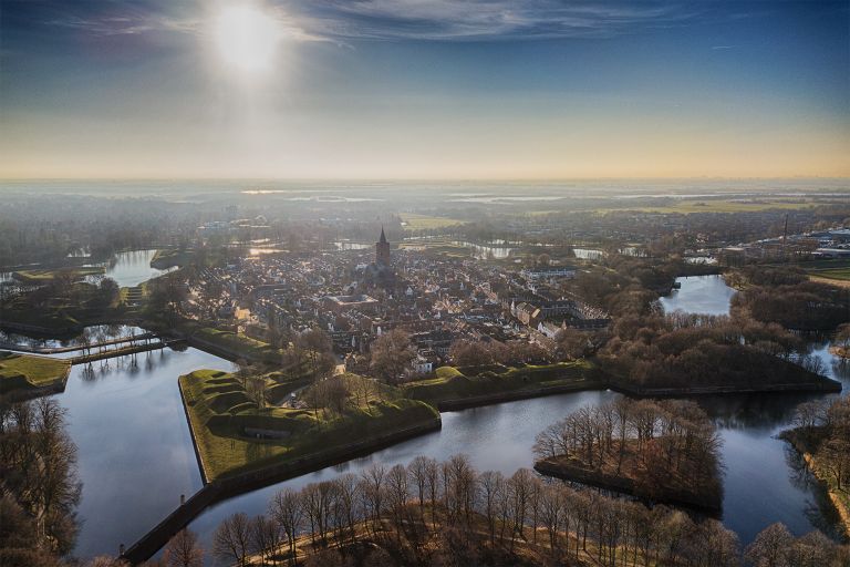 Start fort Naarden-vesting from my drone