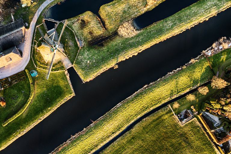 Top-down windmill picture