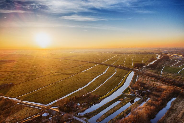 Orange sunset from my drone