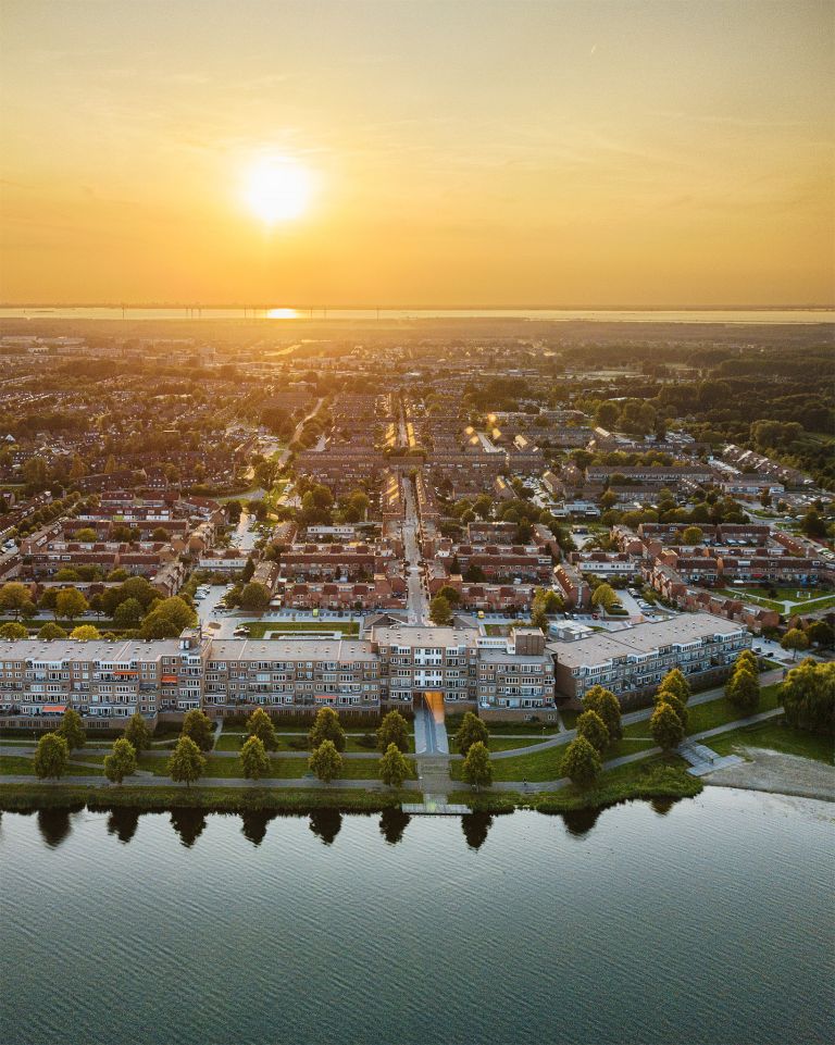 Stedenwijk in Almere by drone