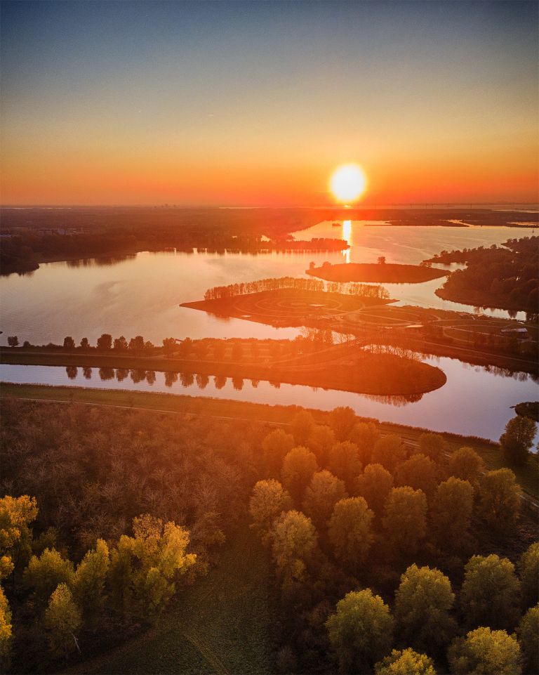 Late autumn drone picture