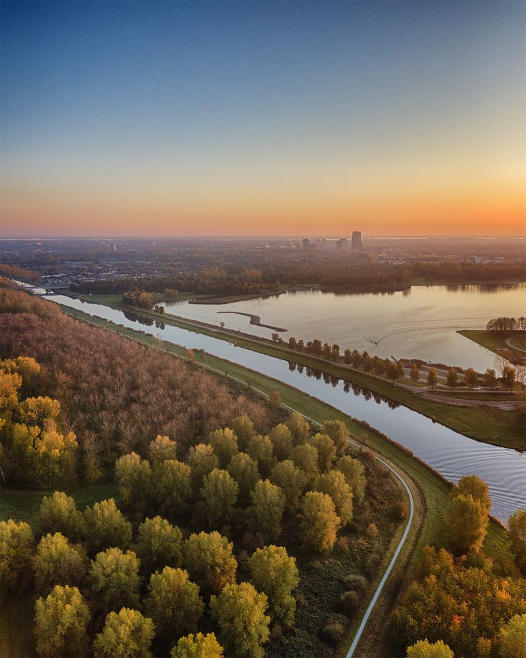 Late autumn drone picture