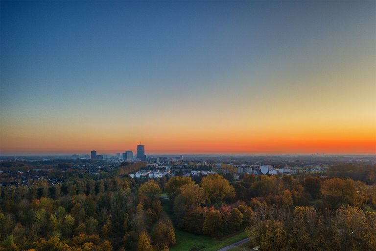 Almere city centre by drone
