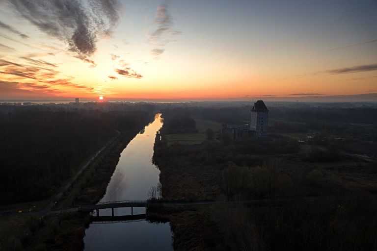 Almere Castle from my drone during sunset