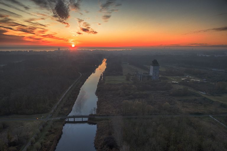 Almere Castle from my drone during sunset