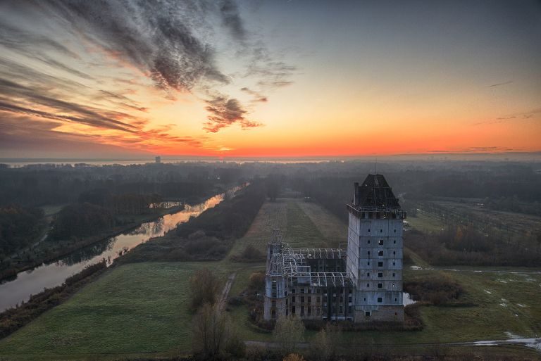 Almere Castle from my drone during sunset