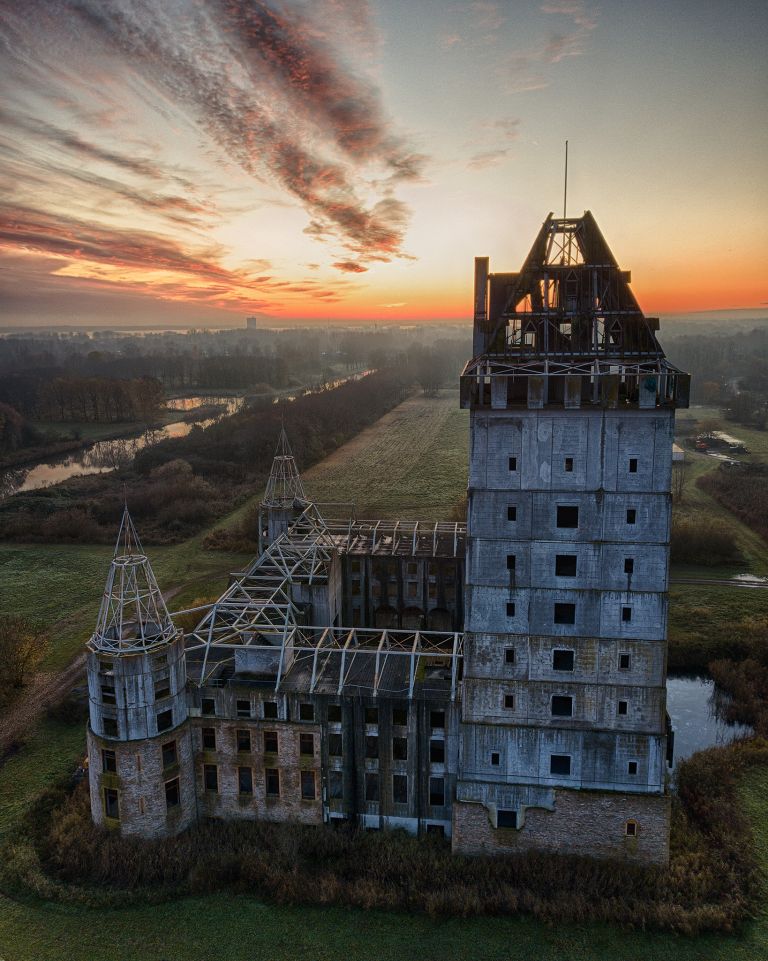 Almere Castle from my drone during sunset