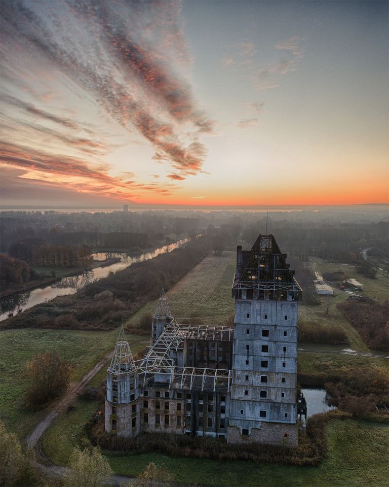 Almere Castle from my drone during sunset