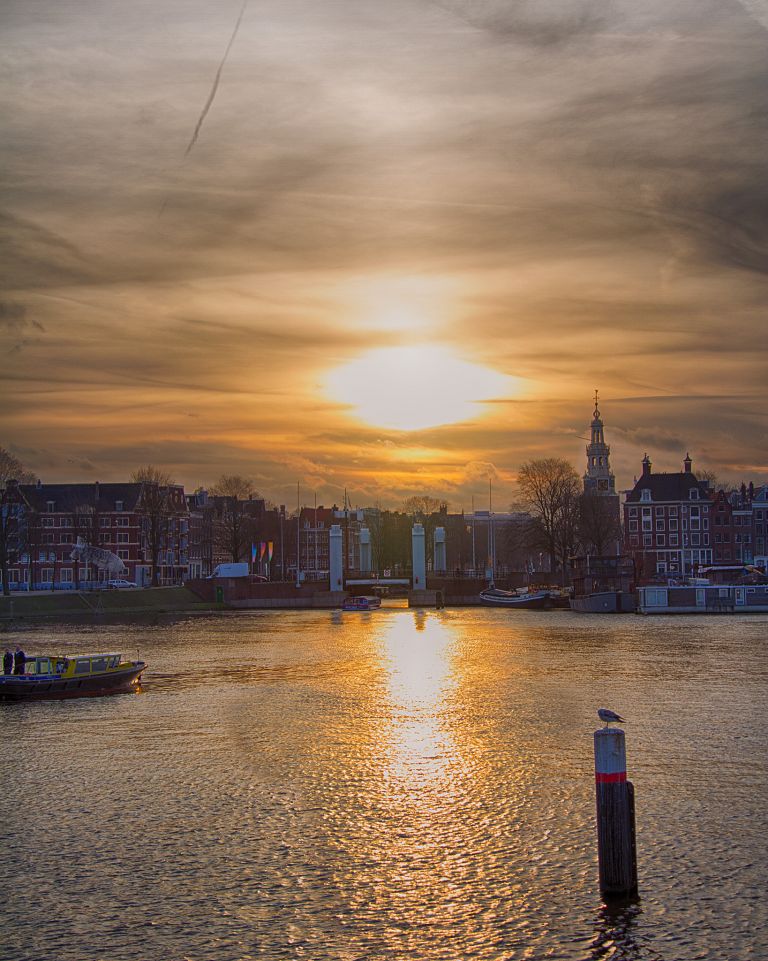 Sunset in Amsterdam