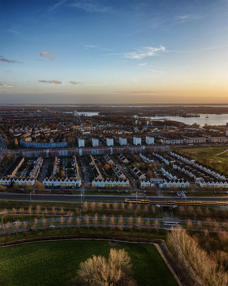 Drone picture of Filmwijk, Almere