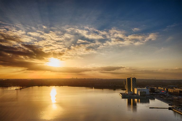 Lake Weerwater from my drone during sunset