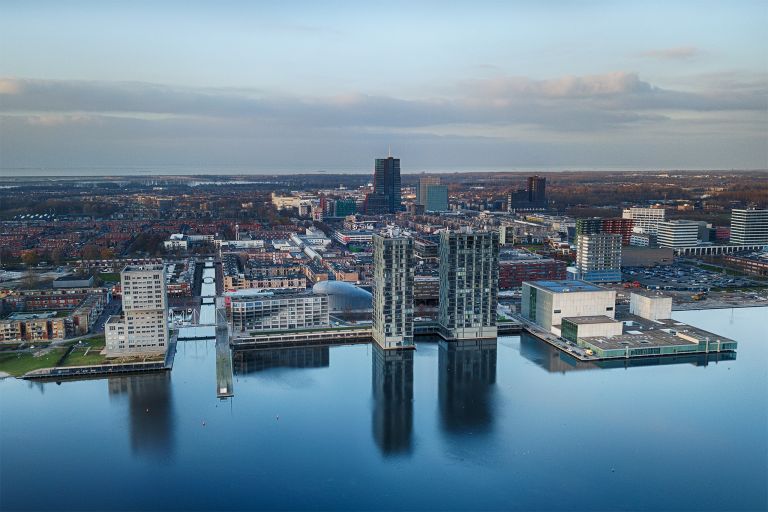 Almere-Stad city centre from my drone during sunset