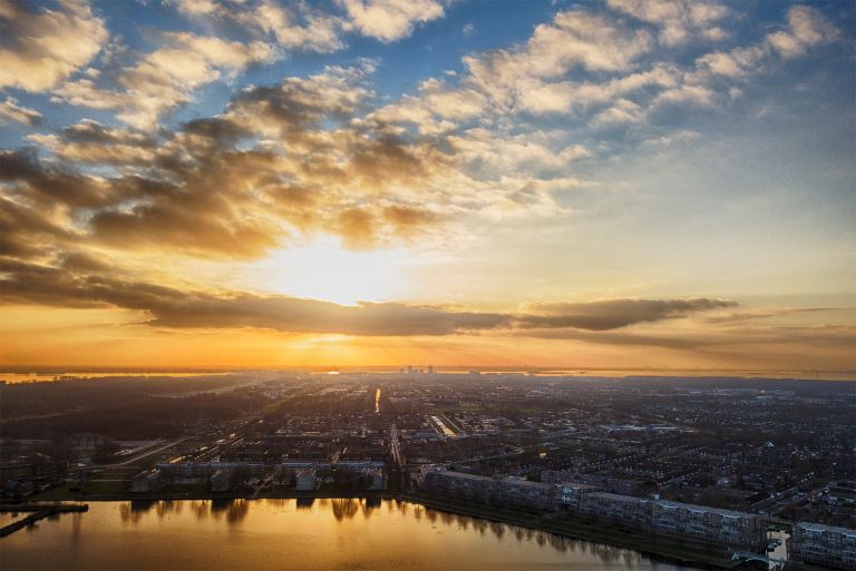 Lake Weerwater from my drone during sunset