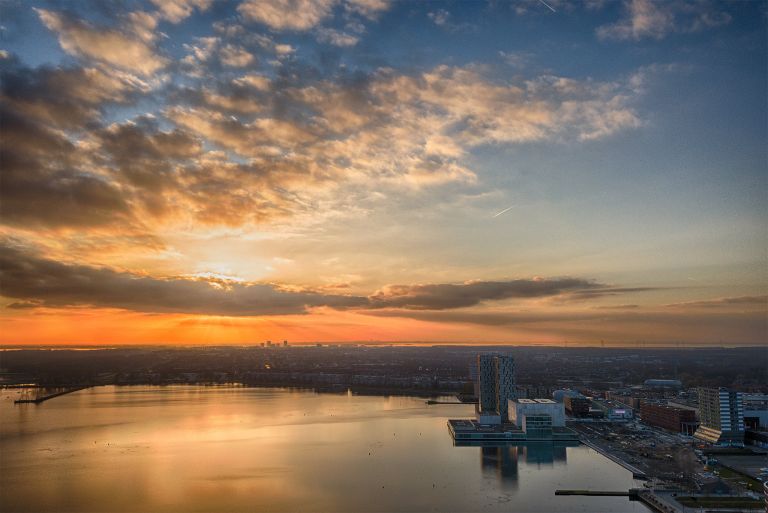 Lake Weerwater from my drone during sunset