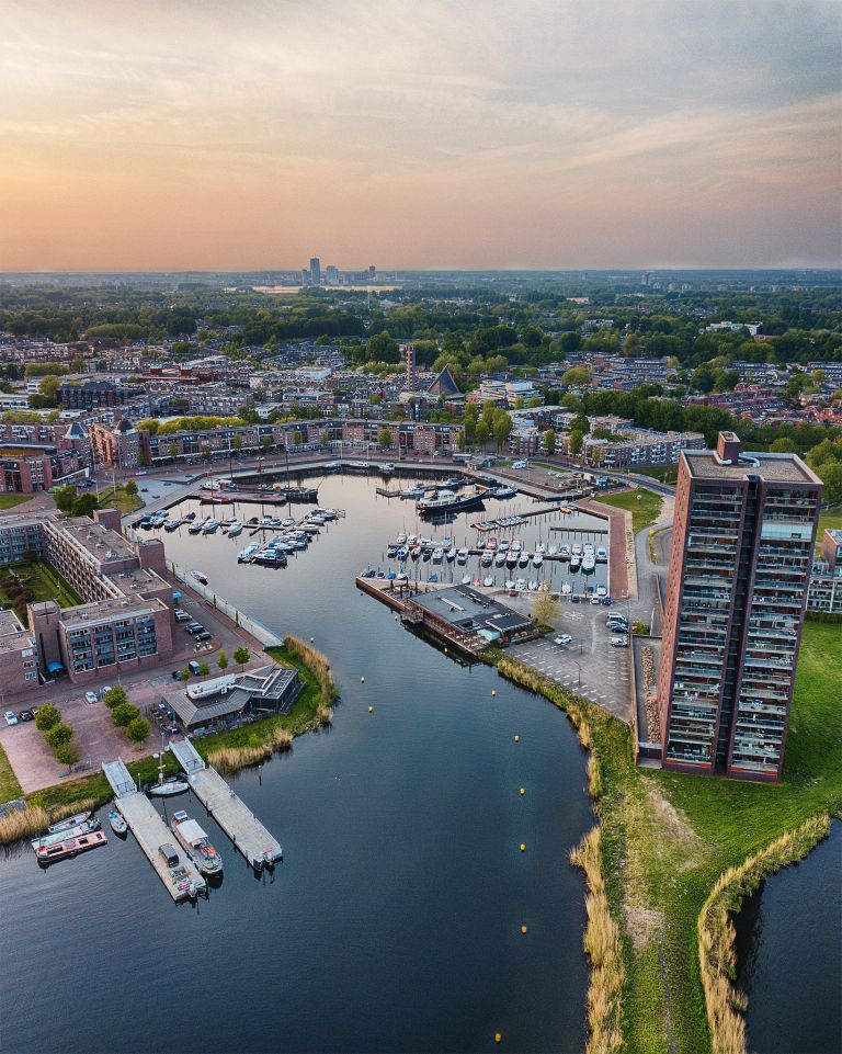 Almere-Haven from my drone during sunset