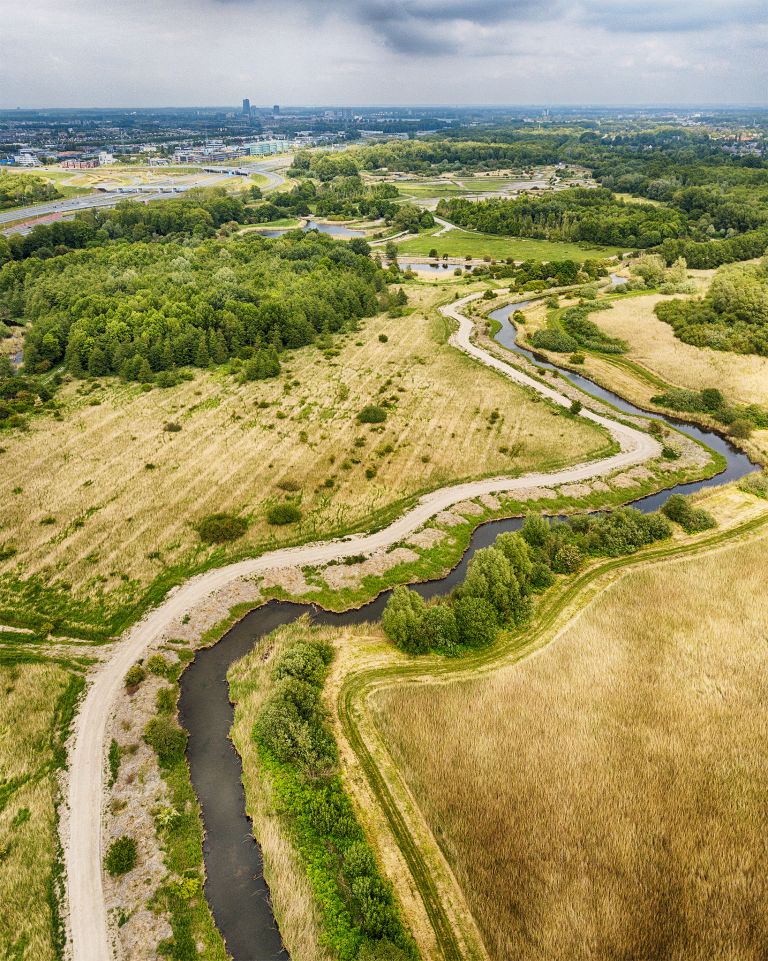 Kromslootpark from the air