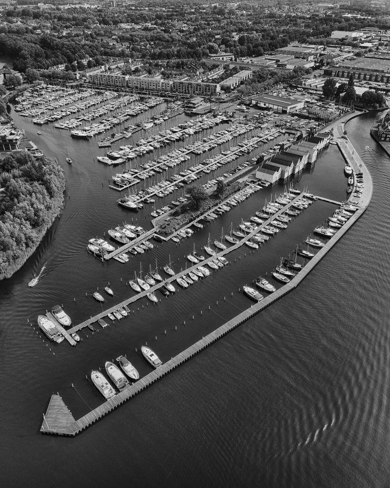 Marina in Huizen, as seen from my drone