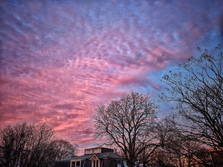 Sunset over Amsterdam