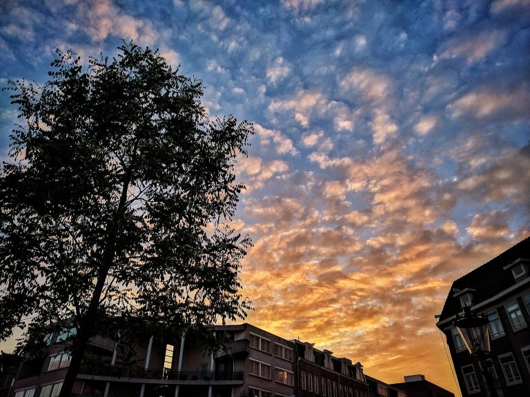 Sunset over Amsterdam