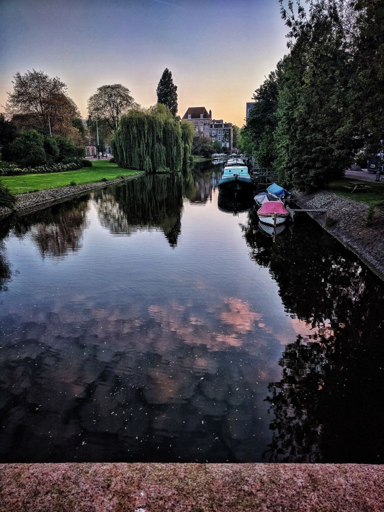 Sunset over Amsterdam