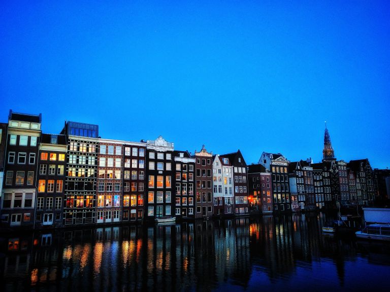 Dusk in Amsterdam